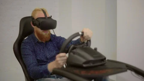 Virtual racing simulator Stock Footage 97140264