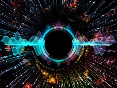 Virtual Radial Oscillation Stock Illustration