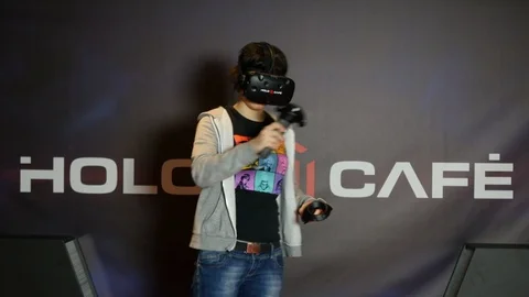 Virtual reality with 3d glasses Stock Footage 118248490