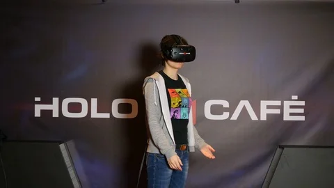 Virtual reality with 3d glasses Stock Footage 118248534