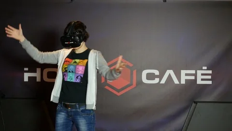 Virtual reality with 3d glasses Stock Footage 118248755