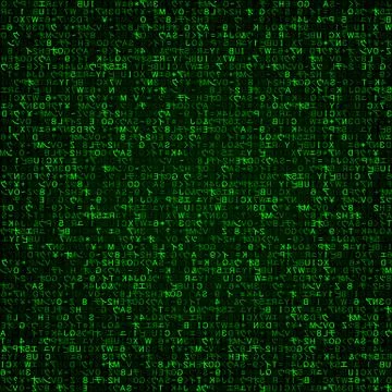 Virtual reality, abstract green technology background, vector illustration 스톡 일러스트
