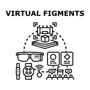 Virtual reality augmented gaming experience and innovation Stock Illustration