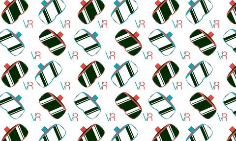 Virtual reality background. Design for web page or print Stock Illustration