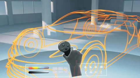 Virtual Reality Car Design Software Vídeos de archivo 260703845