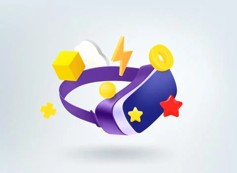 Virtual reality concept. 3d vector illustration Stock-Illustration