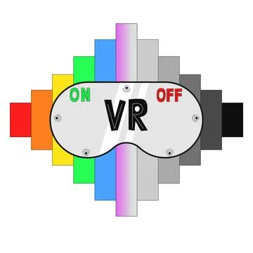 Virtual reality concept Stock Illustration