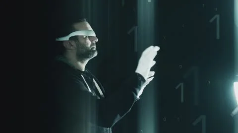 Virtual reality concept vr glasses idea Stock Footage 56233280
