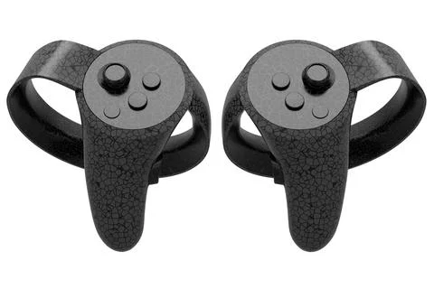 Virtual reality controller for gaming with mosaic seamless pattern on white イラスト素材