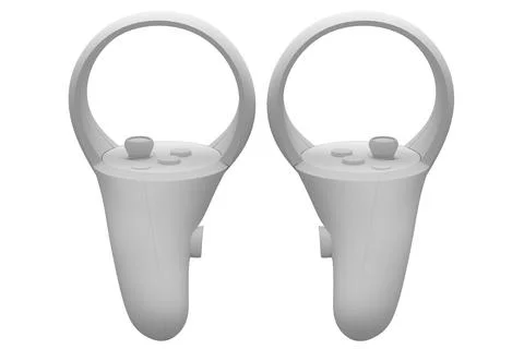 Virtual reality controllers for online and cloud gaming on white background 스톡 일러스트