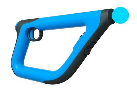 Virtual reality controllers for online and cloud gaming on white background Stock Illustration