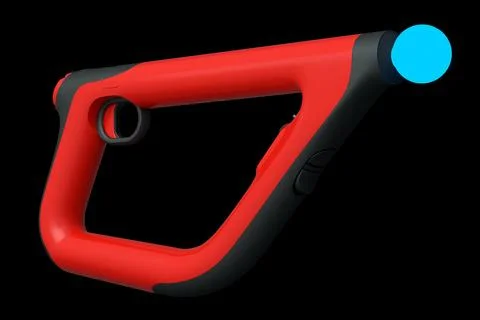 Virtual reality controllers for online and cloud gaming on black background 스톡 일러스트