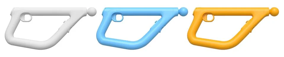 Virtual reality controllers for online cloud gaming showcase modern ergonomic Stock Illustration