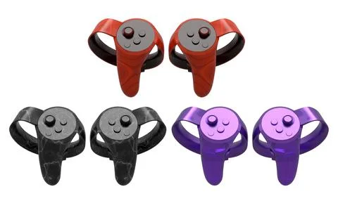 Virtual reality controllers for online gaming isolated on white background. Stock Illustration