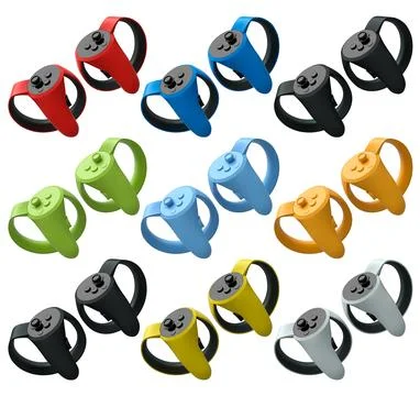 Virtual reality controllers for online gaming isolated on white background. Stock Illustration