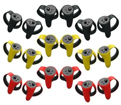 Virtual reality controllers for online gaming isolated on white background. Stock Illustration