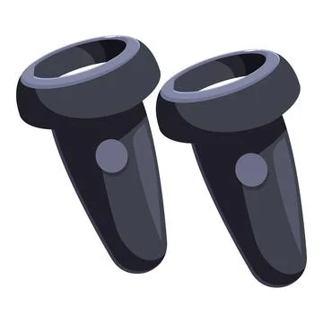 Virtual reality controllers providing immersive gaming experience イラスト素材