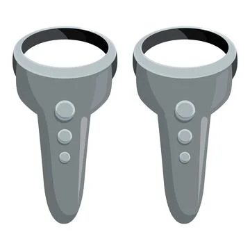 Virtual reality controllers providing immersive gaming experience Illustrazione stock