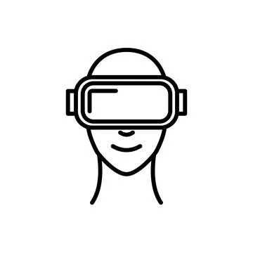 Virtual reality design icon. VR glasses isolated Stock Illustration
