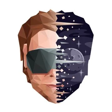 Virtual Reality Digital Mind Concept Stock Illustration