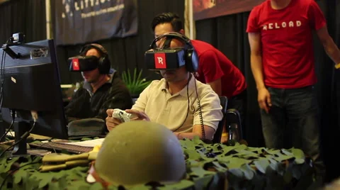 Virtual Reality Expo Stock Footage 49022430