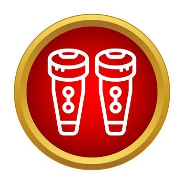 Virtual reality game controllers icon illustrating gaming technology Illustrazione stock