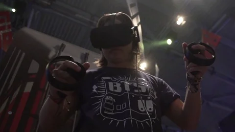 Virtual Reality Gamer Stock Footage 72603159