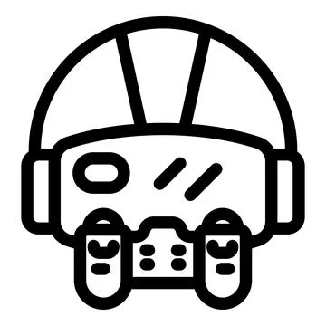 Virtual reality gaming headset and controllers providing immersive experience Stock Illustration