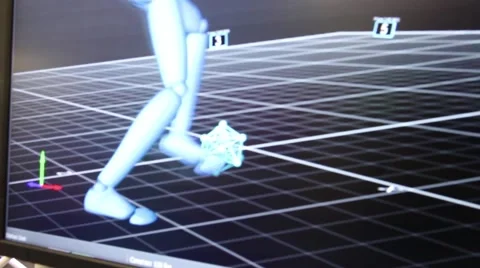 Virtual Reality Gaming Technology: Motion Capture Demonstration Stock Footage 47822432