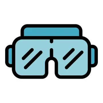 Virtual reality glasses headset representing metaverse experience Stock Illustration