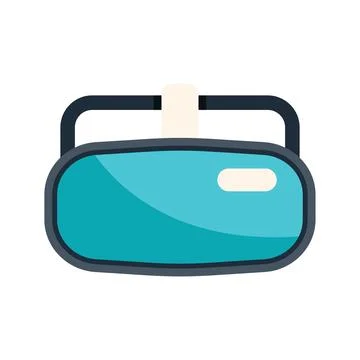 Virtual reality glasses headset showing digital world concept Stock Illustration