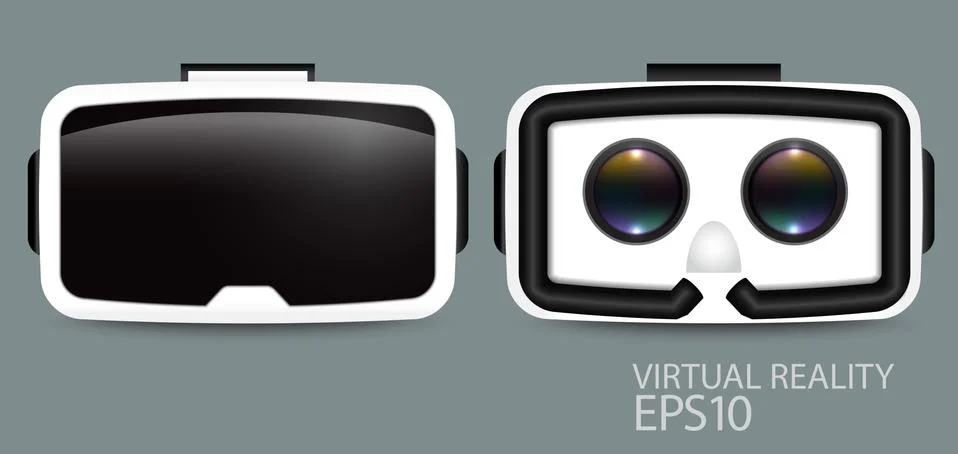 Virtual reality glasses. 库存插图
