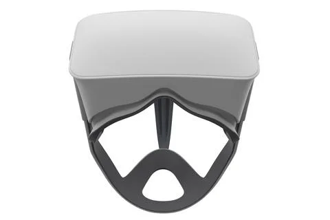 Virtual reality glasses isolated on white with cliping path. 3d rendering Stock Illustration