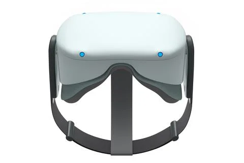 Virtual reality glasses isolated on white background. 3d rendering Stock Illustration
