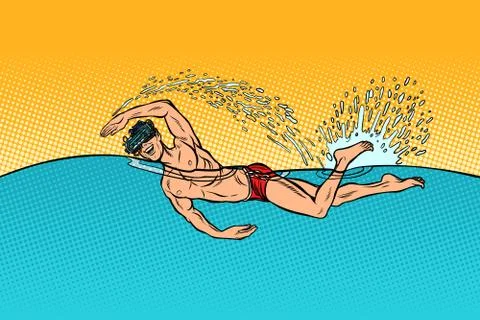 Swimmer Drawing Images – Browse 23,865 Stock Photos, Vectors, and Video