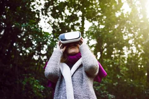 Virtual reality glasses Stock Photos