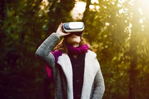 Virtual reality glasses Stock Photos