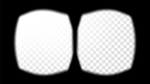 Virtual Reality Glasses Sight View Vector. Screen Frame Template. VR Technology Stock Illustration