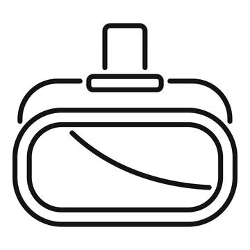 Virtual reality glasses simulating augmented reality experience icon Illustrazione stock