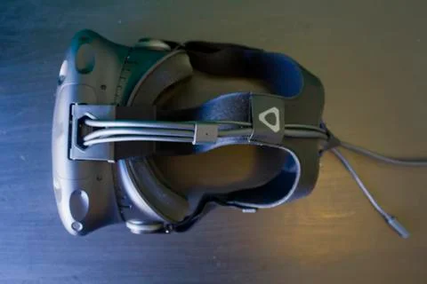 Virtual reality glasses on a table Foto stock