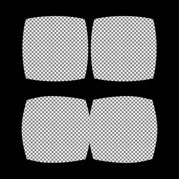 Virtual reality glasses template with space to insert your image or video Stock Illustration