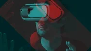 Virtual Reality Glitch Stock Footage