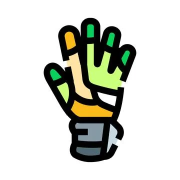 Virtual reality glove providing haptic feedback experience Illustrazione stock