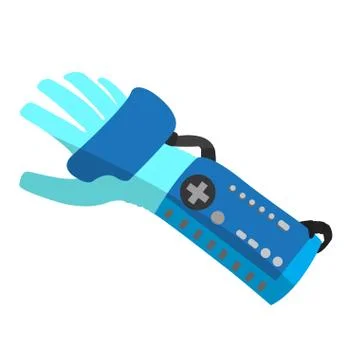 Virtual reality gloves Stock Illustration