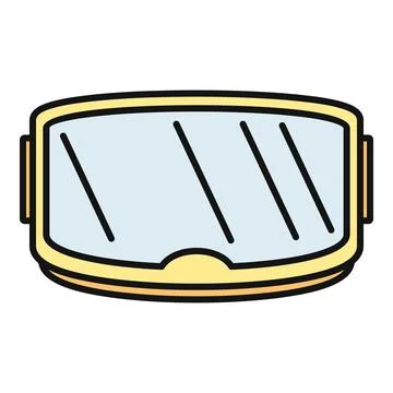 Virtual reality goggles exploring augmented digital future Stock Illustration
