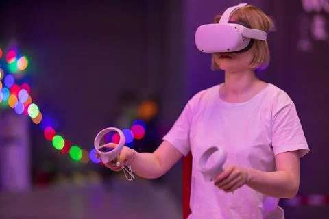 Virtual reality goggles Stock Photos