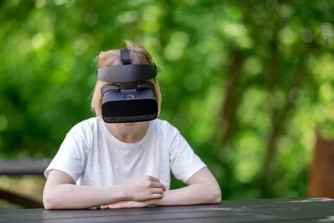 Virtual reality goggles Stock Photos