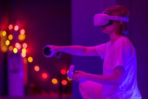 Virtual reality goggles Stock Photos