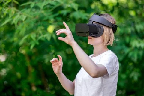 Virtual reality goggles Foto stock