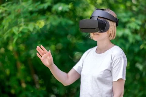 Virtual reality goggles Stock Photos